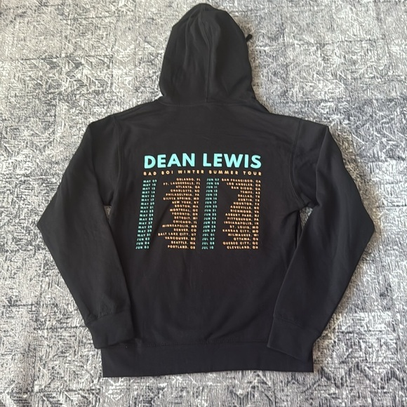 Dean Lewis Black Concert Hoodie size S Sad Boi Winter Summer Tour - Picture 4 of 5